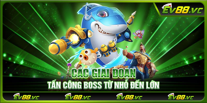 Các giai đoạn tấn công boss từ nhỏ đến lớn